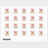 Cute Chocolate Cupcake Occupot Ronde Sticker (Vel)