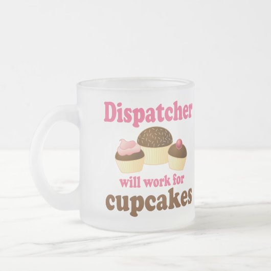 Cute Chocolate Cupcakes Dispatcher Matglas Koffiemok (Links)