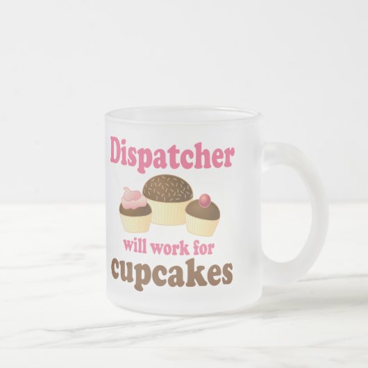 Cute Chocolate Cupcakes Dispatcher Matglas Koffiemok (Rechts)