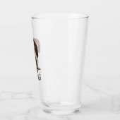 Cute Chocolate Dachshund | Wiener Dog Persoonlijk Glas (Links)