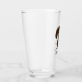 Cute Chocolate Dachshund | Wiener Dog Persoonlijk Glas (Rechts)