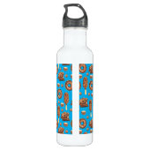 Cute Chocolate Ice Cream Donuts Monogram Waterfles (Achterkant)