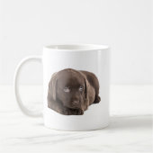 Cute Chocolate Labrador Puppy Koffiemok (Links)