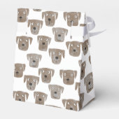 Cute Chocolate Labrador Retriever Dog Bedankdoosjes (Achterkant)