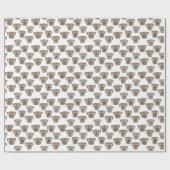 Cute Chocolate Labrador Retriever Dog Patroon Cadeaupapier (Vlak)