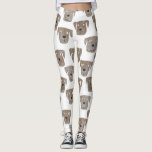 Cute Chocolate Labrador Retriever Dog Patroon Leggings<br><div class="desc">Whimsical waterverf Chocolate Labrador Retriever honden Ideaal voor Dog Moms,  Dog Dads,  dierenvrienden en dierenartsen.</div>