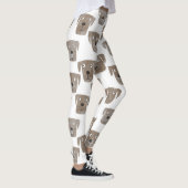 Cute Chocolate Labrador Retriever Dog Patroon Leggings (Rechts)