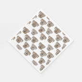 Cute Chocolate Labrador Retriever Dog Patroon Servet (Hoek)