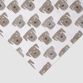 Cute Chocolate Labrador Retriever Dog Patroon Tissuepapier (Detail)