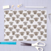 Cute Chocolate Labrador Retriever Dog Patroon Tissuepapier (Craft)