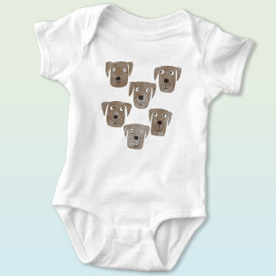 Cute Chocolate Labrador Retriever Dog Romper