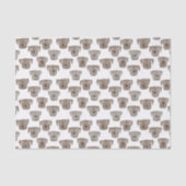 Cute Chocolate Labrador Retriever Dog Tissuepapier (Voorkant)