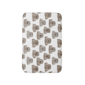 Cute Chocolate Labrador Retriever Dog Waterverf Badmat (Voorkant Verticaal)