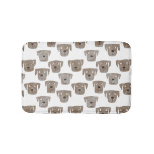 Cute Chocolate Labrador Retriever Dog Waterverf Badmat