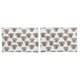 Cute Chocolate Labrador Retriever Dog Waterverf Kussensloop