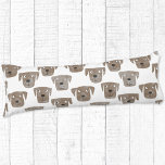 Cute Chocolate Labrador Retriever Dog Waterverf Lichaamskussen<br><div class="desc">Waterverf schilderij van schattige Labrador Retriever-honden,  perfect voor dierenliefhebbers,  hondenwandelaars,  hondenfokkers en dierenartsen.</div>