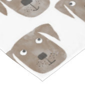 Cute Chocolate Labrador Retriever Dog Waterverf Tafelkleed (Gekanteld)