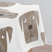 Cute Chocolate Labrador Retriever Dog Waterverf Tafelkleed