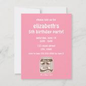 Cute Chocolate Milk Birthday Party Invitations Kaart (Achterkant)