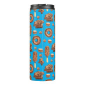 Cute Chocolate Sweets Ice Cream Monogram Thermosbeker (Achterkant)