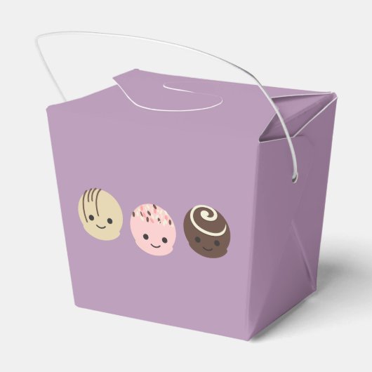 Cute Chocolate Truffels Bedankdoosjes (Achterkant)