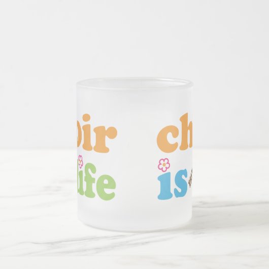 Cute Choir is mijn reddingsbloemen Matglas Koffiemok (Center)