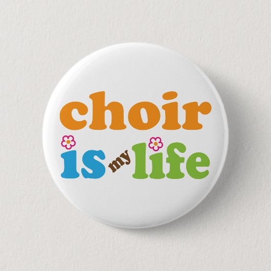 Cute Choir is mijn reddingsbloemen Ronde Button 5,7 Cm (Voorkant)