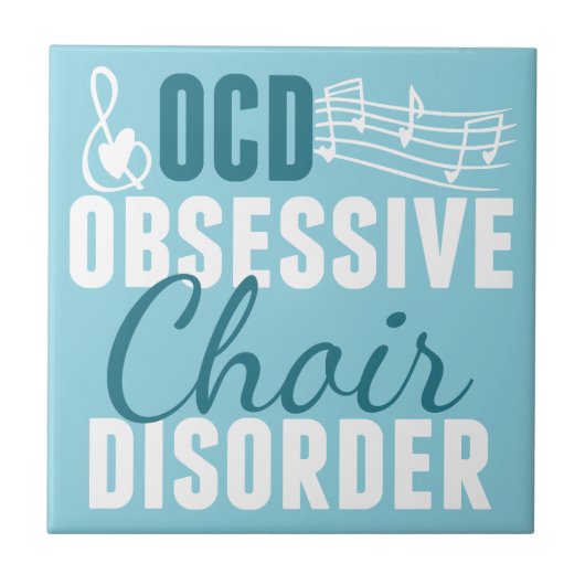 Cute Choir Obsoned Tegeltje (Voorkant)