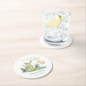 Cute Chomp Alligator in Swamp Any Age Birthday Ronde Kartonnen Onderzetter (Insitu)