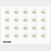 Cute Chomp Alligator in Swamp Any Age Birthday Ronde Sticker (Vel)