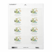 Cute Chomp Alligator in Swamp Balloon Adres Etiket (Full Sheet)