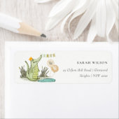 Cute Chomp Alligator in Swamp Balloon Adres Etiket (Insitu)