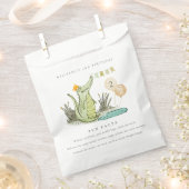 Cute Chomp Alligator in Swamp Fun Facts Birthday Bedankzakje (Geknipt)