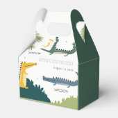 Cute Chomp Alligator Swamp Elke leeftijdscategorie Bedankdoosjes (Achterkant)