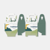 Cute Chomp Alligator Swamp Elke leeftijdscategorie Bedankdoosjes (Uitgevouwen)