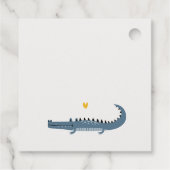 Cute Chomp Alligator Swamp Elke leeftijdscategorie Bedankjes Labels (Achterkant)