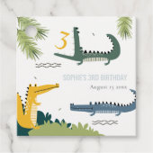 Cute Chomp Alligator Swamp Elke leeftijdscategorie Bedankjes Labels (Voorkant)