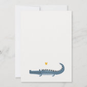 Cute Chomp Alligator Swamp Elke leeftijdscategorie Bedankkaart (Achterkant)