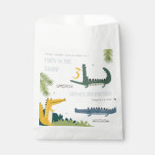 Cute Chomp Alligator Swamp Elke leeftijdscategorie Bedankzakje (Voorkant)