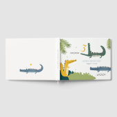 Cute Chomp Alligator Swamp Elke leeftijdscategorie Gastenboek (Volledig)