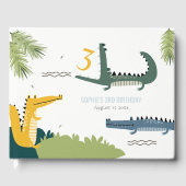 Cute Chomp Alligator Swamp Elke leeftijdscategorie Gastenboek (Voorkant)