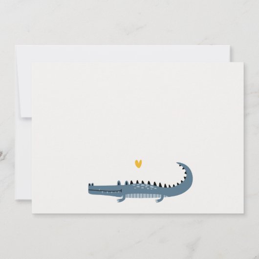 Cute Chomp Alligator Swamp Elke leeftijdscategorie Kaart (Achterkant)