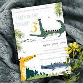 Cute Chomp Alligator Swamp Elke leeftijdscategorie Kaart