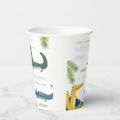 Cute Chomp Alligator Swamp Elke leeftijdscategorie Papieren Bekers (Links)