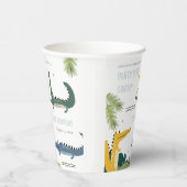 Cute Chomp Alligator Swamp Elke leeftijdscategorie Papieren Bekers (Rechts)