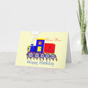 Cute Choo Choo Train Boy's persoonlijke kaart