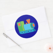 Cute Choo Choo Train Ronde Sticker (Envelop)
