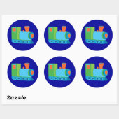 Cute Choo Choo Train Ronde Sticker (Vel)