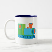 Cute Choo Choo Train Tweekleurige Koffiemok (Links)