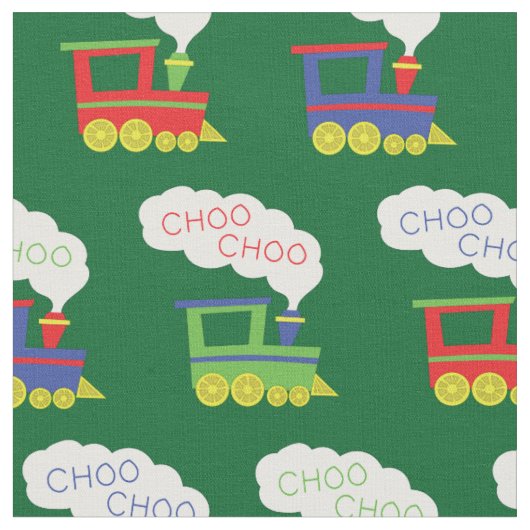 Cute Choo Trains Kinder Room Decor Stof (Close Up)